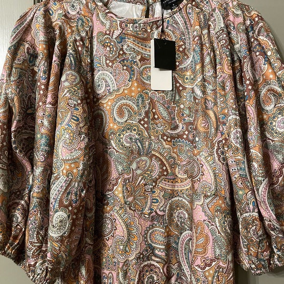 Current Air Paisley Silk Jacquard Dress - Picture 3 of 4